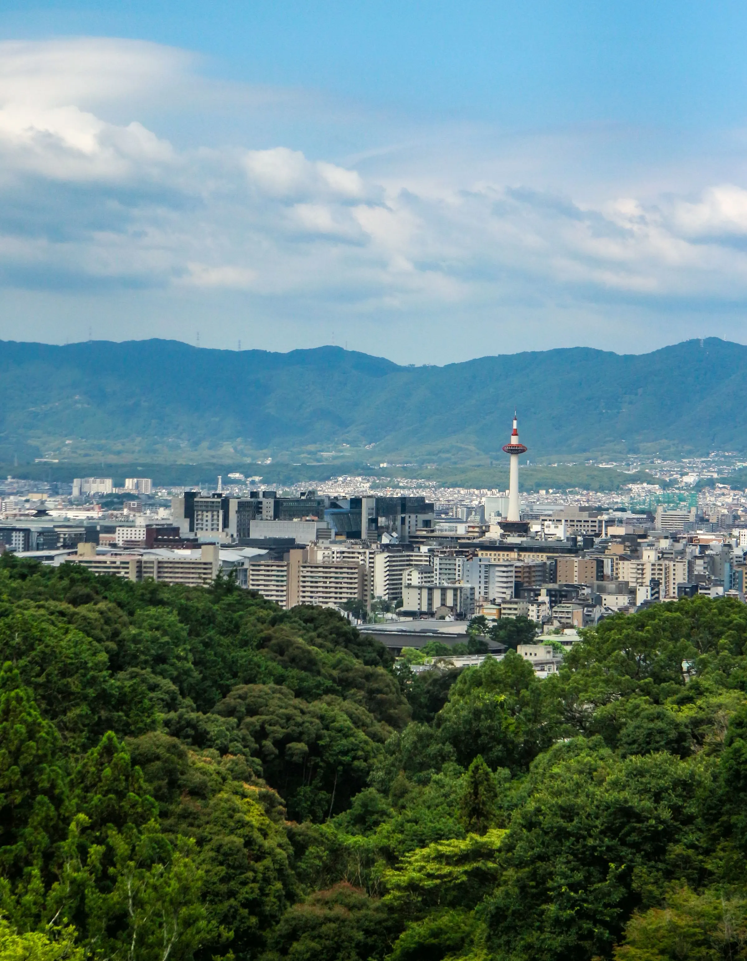 Kyoto city and Kyoto Tower