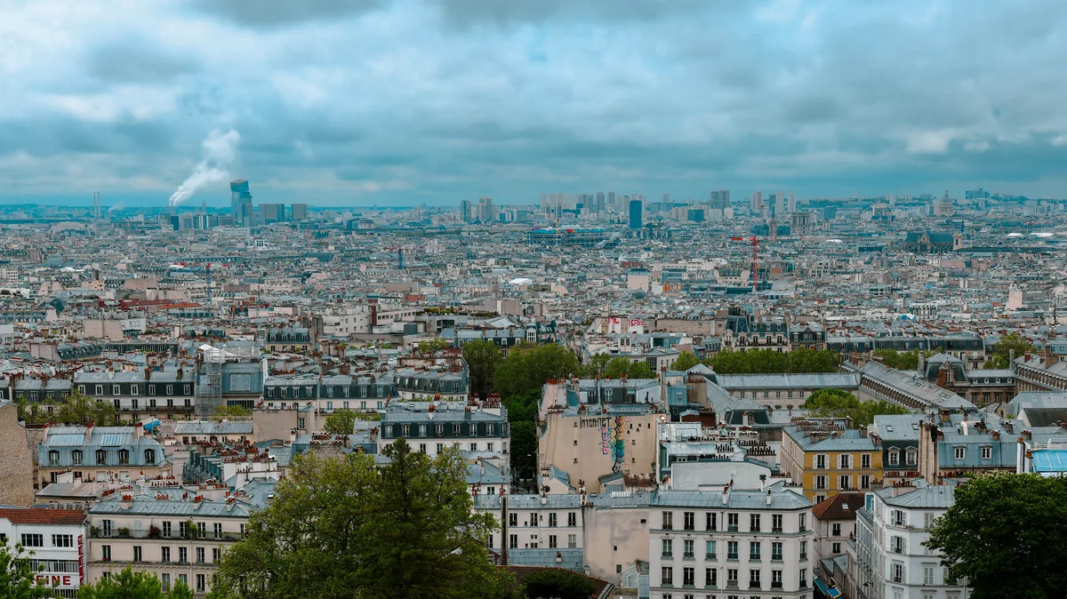 Paris rooftops from Montmartre